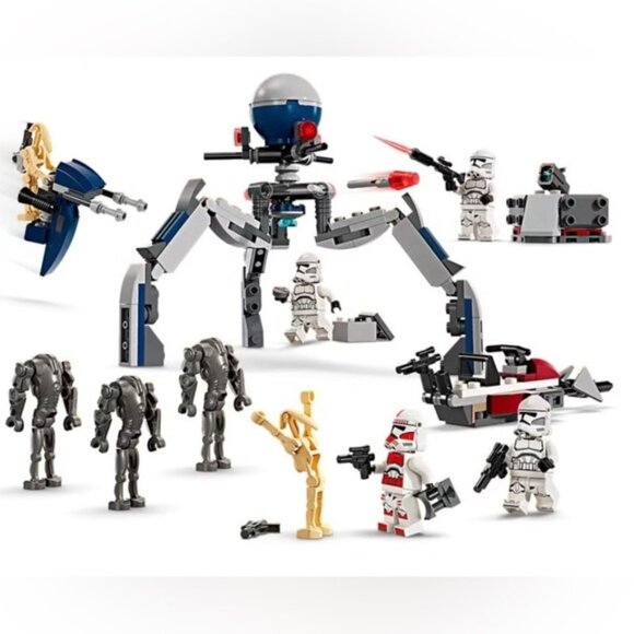 LEGO Star Wars Brand New Sealed 75327 Clone TrooperBattle Droid Pack Kit Box - Picture 5 of 6